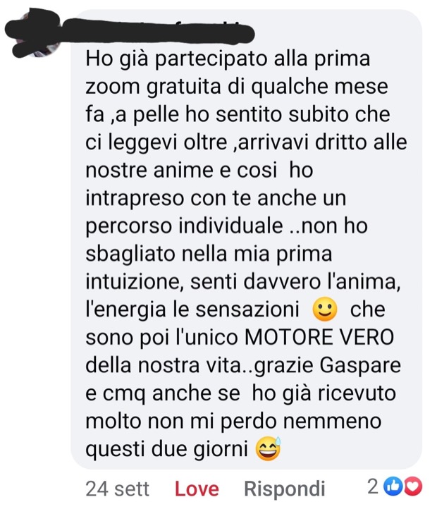 «A pelle ho sentito subito che ci leggevi oltre. Non ho sbagliato nella mia prima intuizione.»